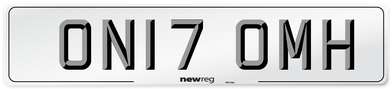 ON17 OMH Number Plate from New Reg